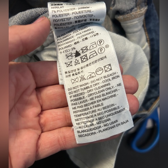 Levis 721 Made & Crafted High Rise Unique Woven Side Detail Size 27/30 - Picture 7 of 16